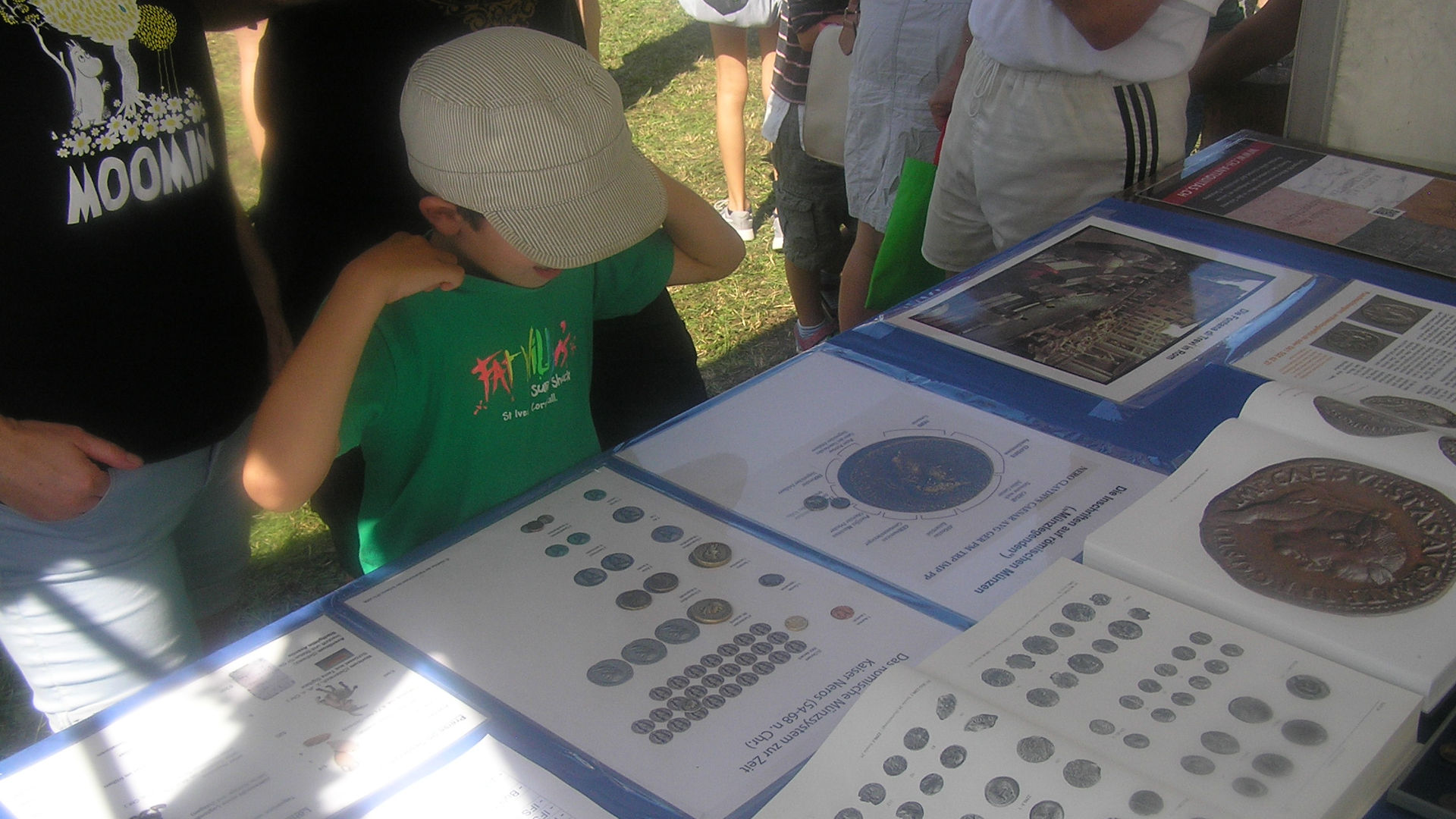 Booth of the SICF at the Römerfest at Augusta Raurica