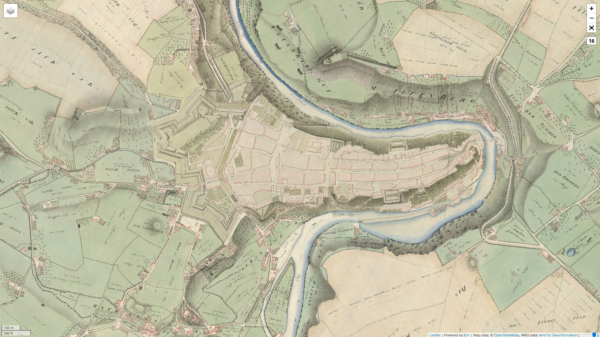 Atlas des Johann Rudolf Müller 1797–1798