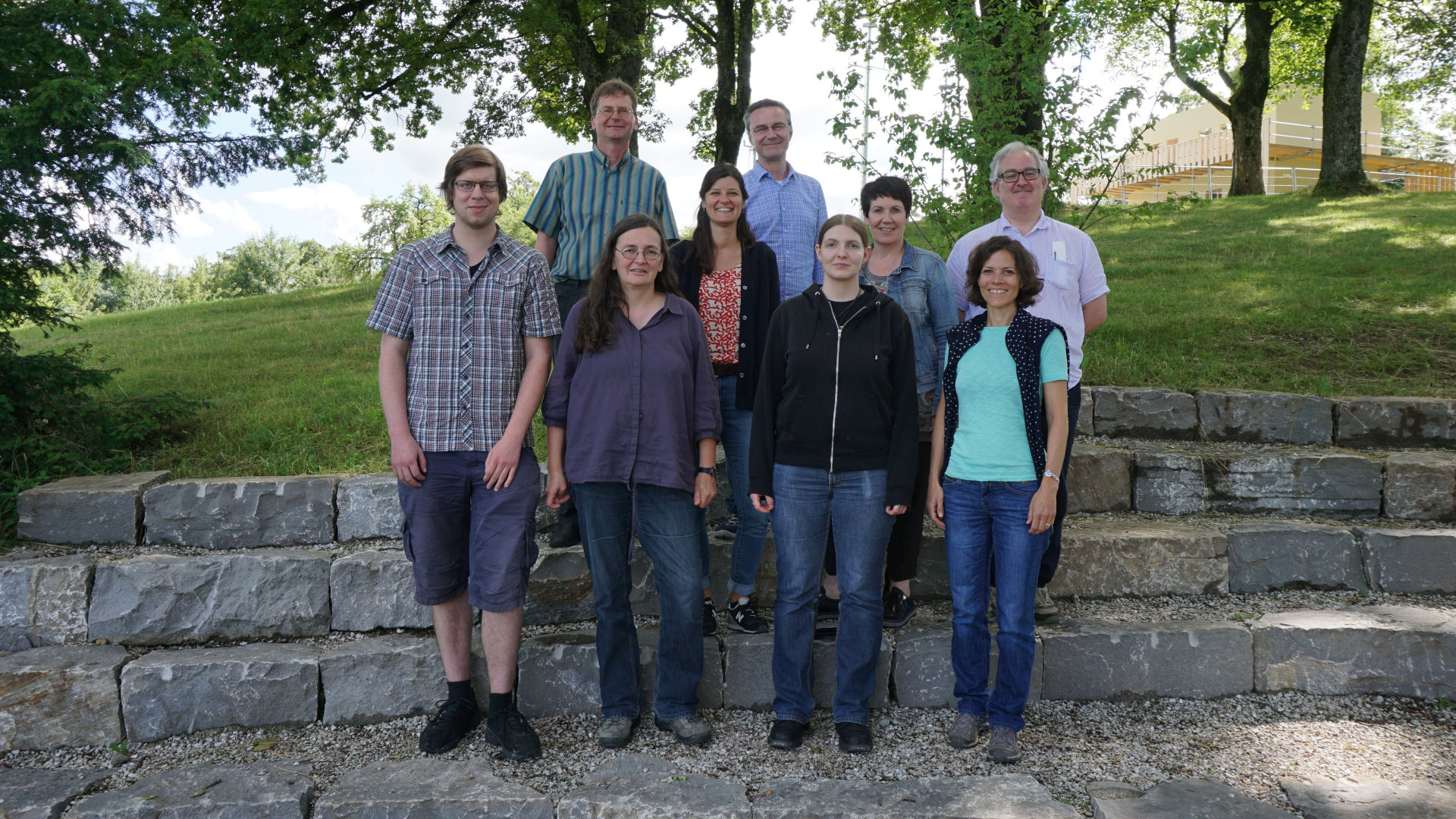 Bild des IFS-Teams anlässlich eines Workshops in Bern (September 2017). Von links nach rechts: Rahel C. Ackermann, Michael Matzke, Monika von Grünigen, Michael Nick, André Barmasse, Anne-Francine Auberson, Markus Peter (Präsident der Kommission des IFS).